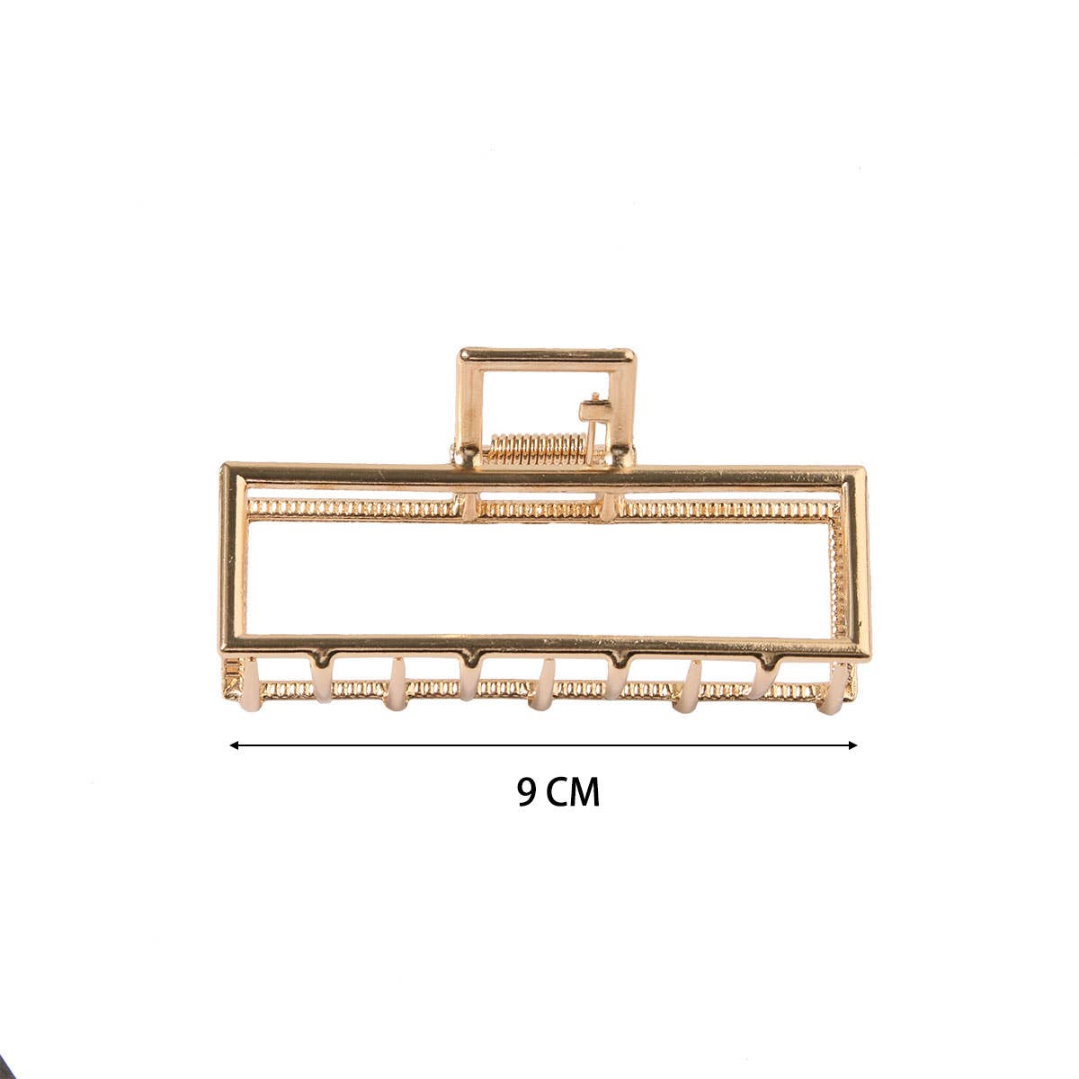 Gold Metal Square Hair Clip