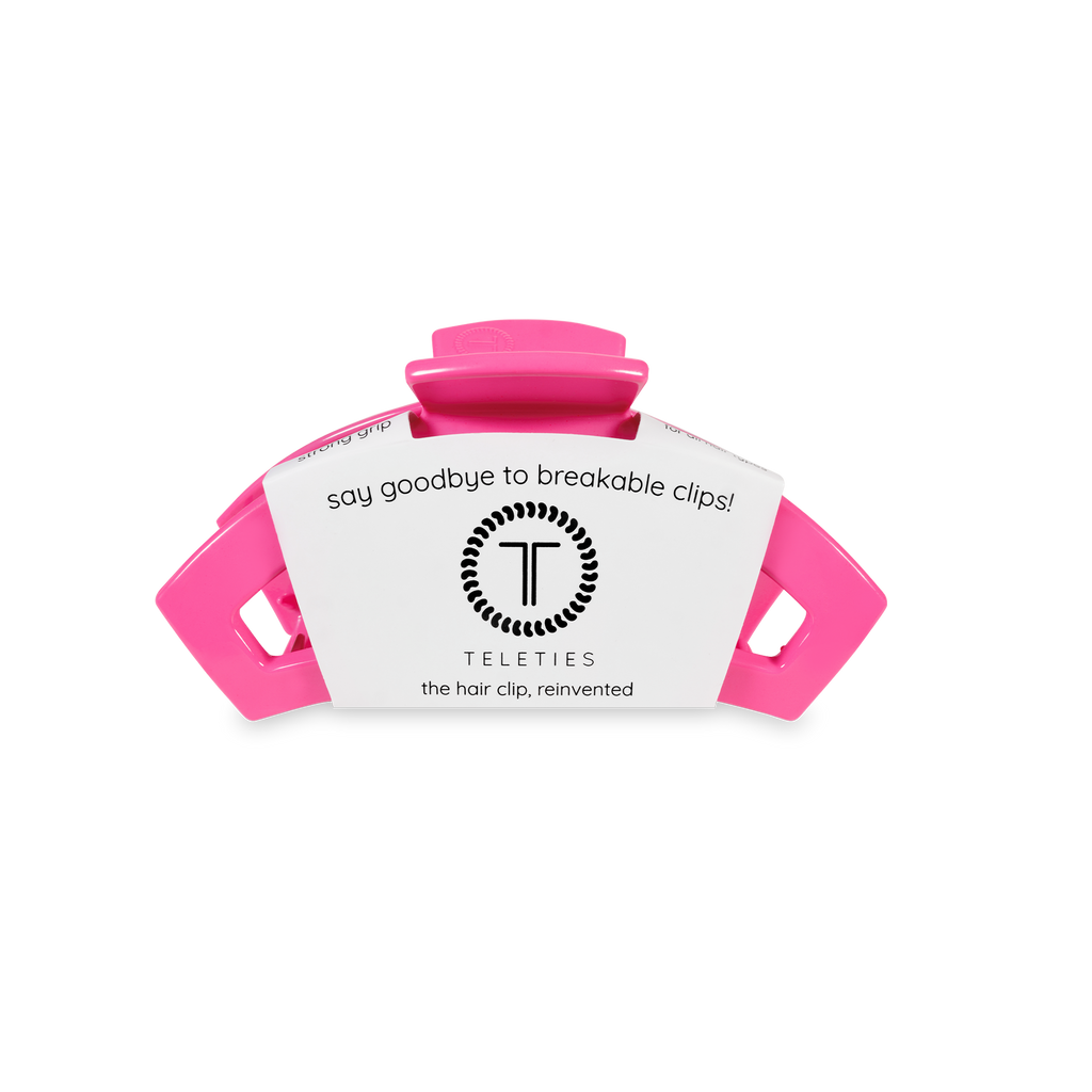 TELETIES - Open Hair Clip | Small | Tropical Punch