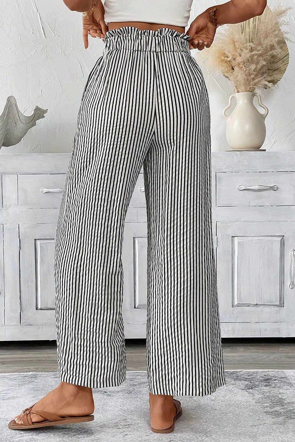 The Flowy Stripe Pants (S-2X)