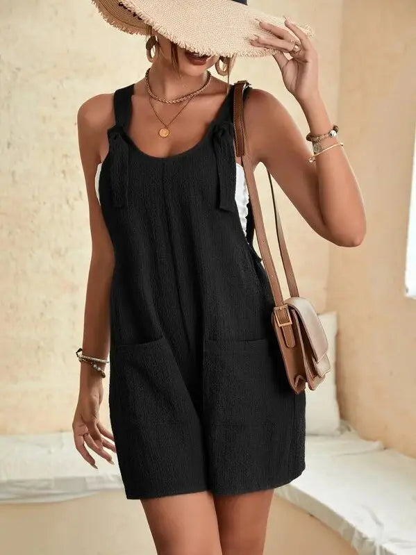 Effortless Tie Romper (S-3X)(2 Colors)