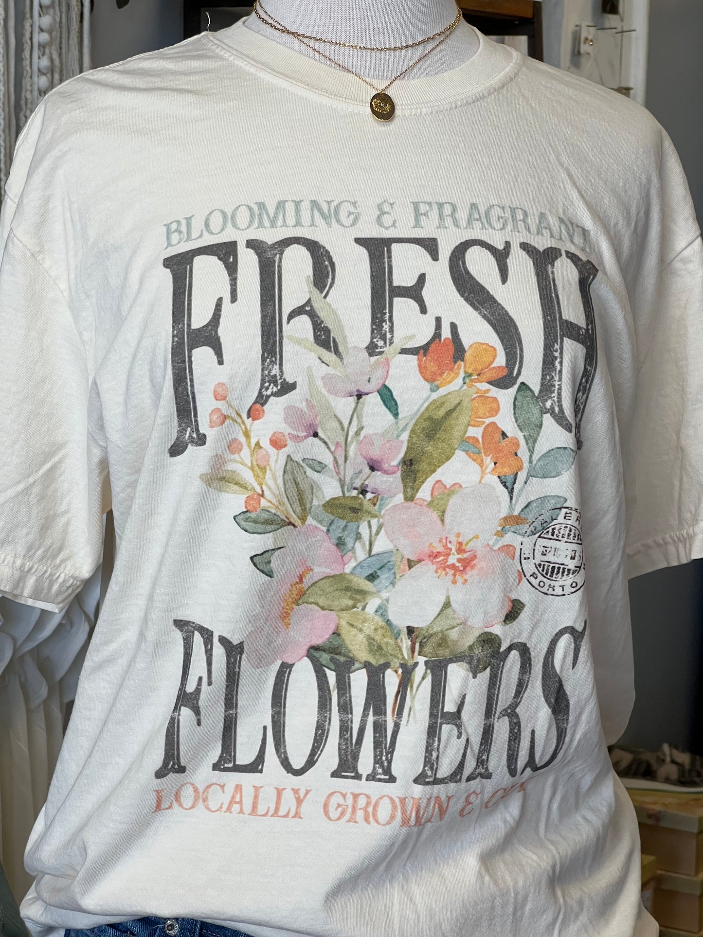 Comfort Colors Flowers Graphic Tee