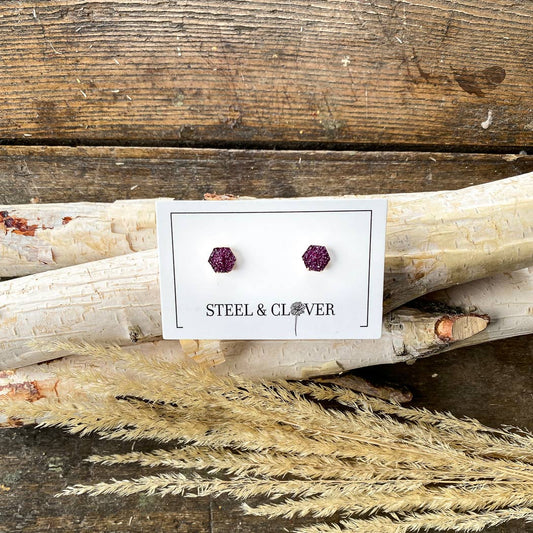 Isidore Hexagon Resin Studs