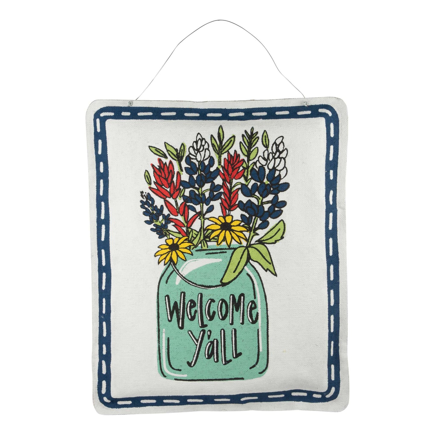 SALE! Glory Haus - Welcome Y'all Blue Bonnet Burlee