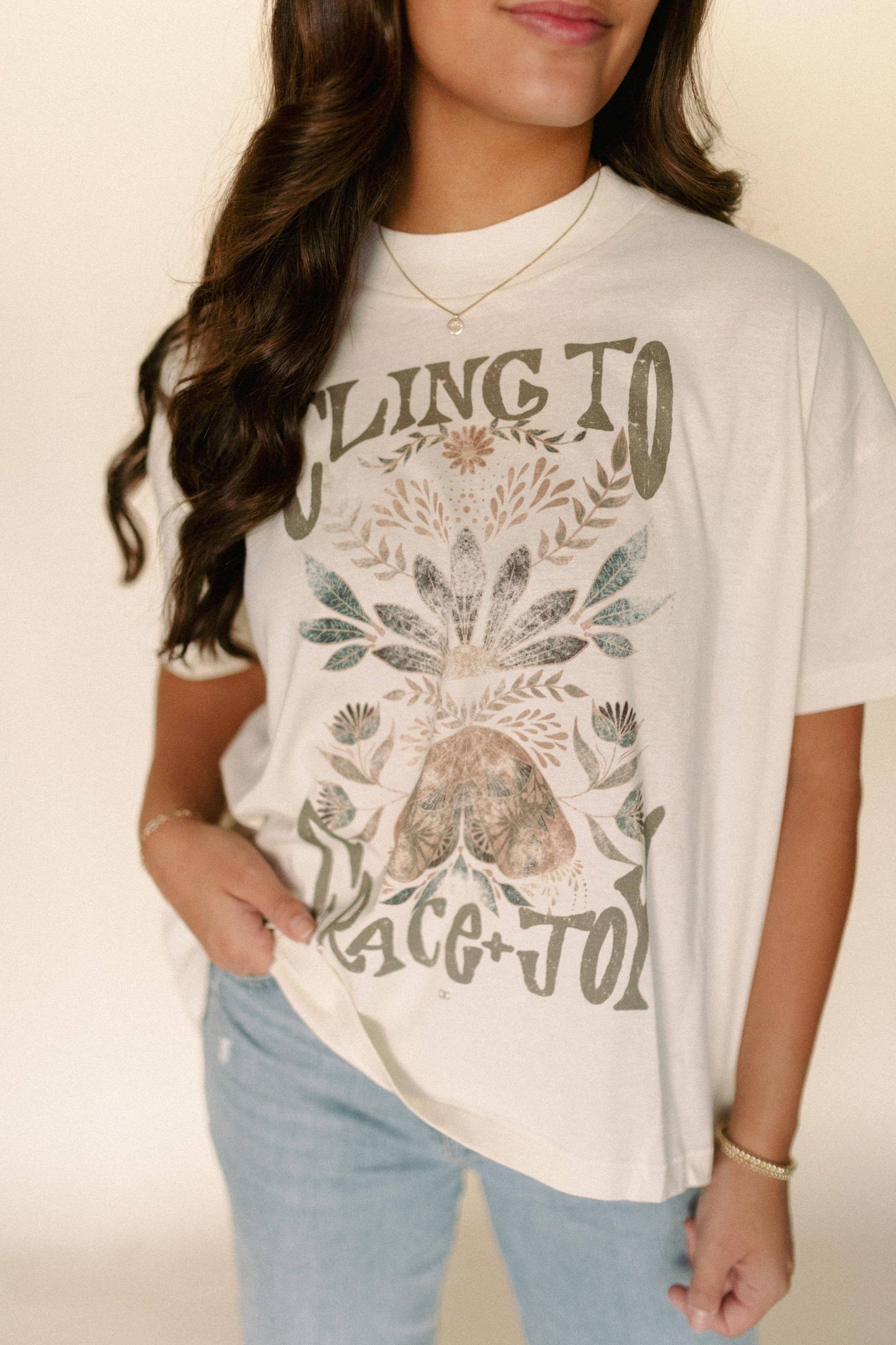 Cling to Grace & Joy Graphic Tee (S-2X)