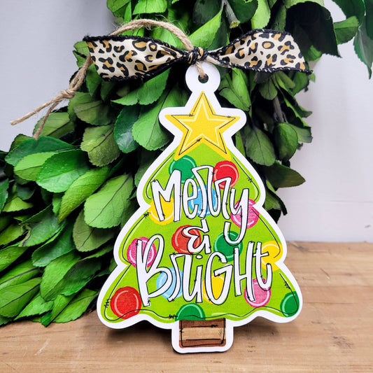 Christmas Tree Ornament - Merry and Bright