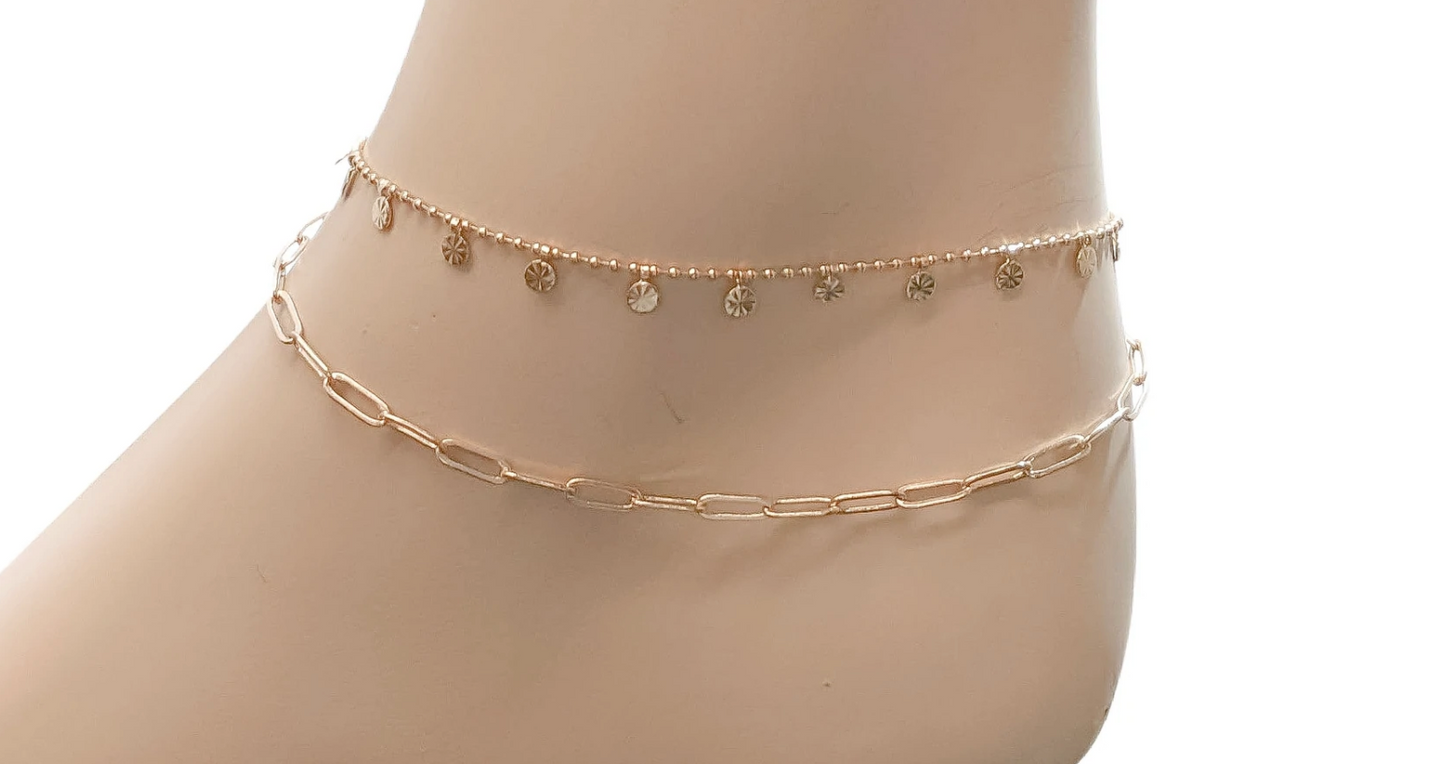 Zina Anklet (Gold or Silver)