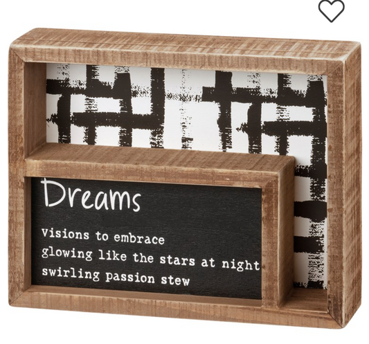 Dreams Box Sign