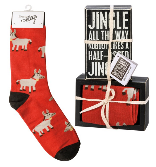 SALE! Box Sign & Sock Set (3 Styles)