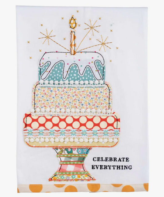 SALE! Glory Haus-Celebrate Everything Cake Tea Towel